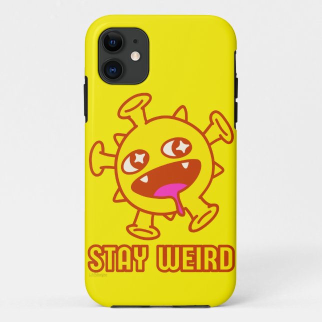 STAY WEIRD funny crazy creature surprise gift      Case-Mate iPhone Case (Back)