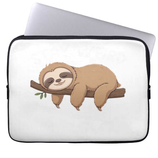 Stay Weird funny sloth for animal lover men women  Laptop Sleeve (Front)