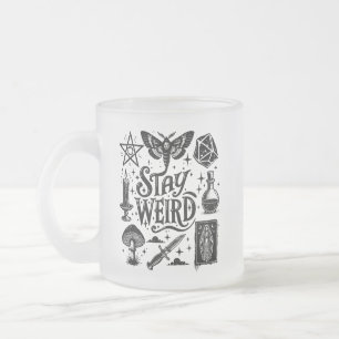 Stay Weird Goth Witchy Vibes Frosted Mug