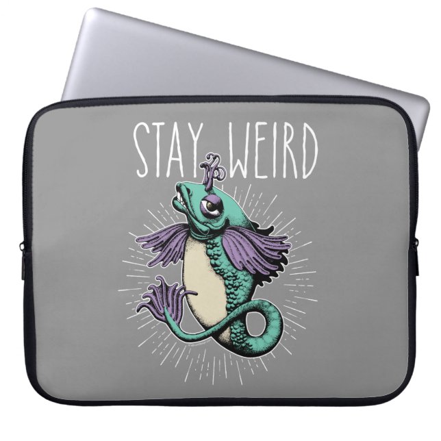 Stay Weird Laptop Sleeve (Front)