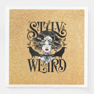 Stay Weird Napkin