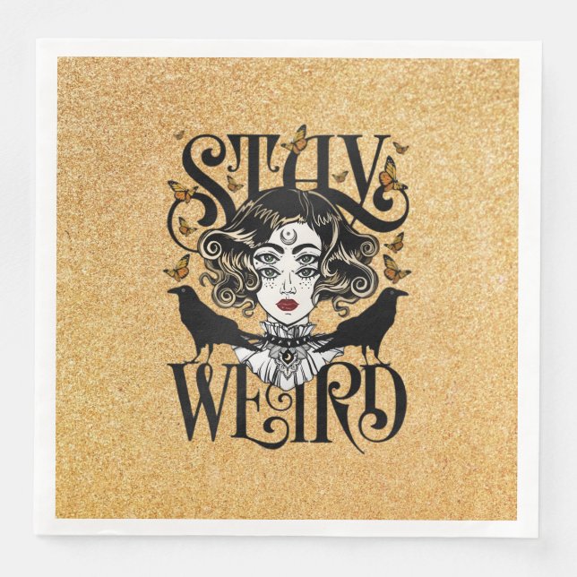Stay Weird Napkin (Front)