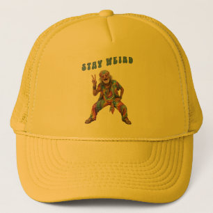Stay Weird, Old Man Tie Dye Trucker Hat