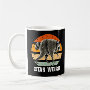 Stay Weird Retro Vintage Funny Jimothy Racoon Coffee Mug
