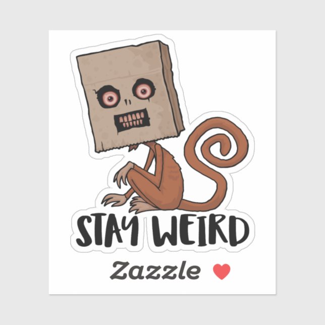 Stay Weird Sack Monkey (Sheet)