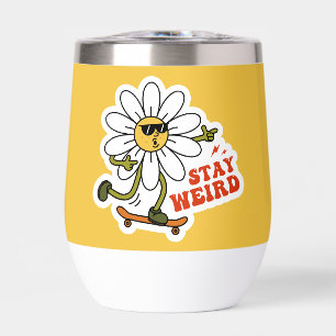 Stay Weird Skateboarding Daisy