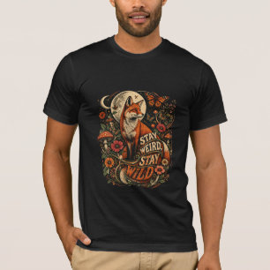 STAY WEIRD, STAY WILD – Psychedelic Fox Vintage T-Shirt