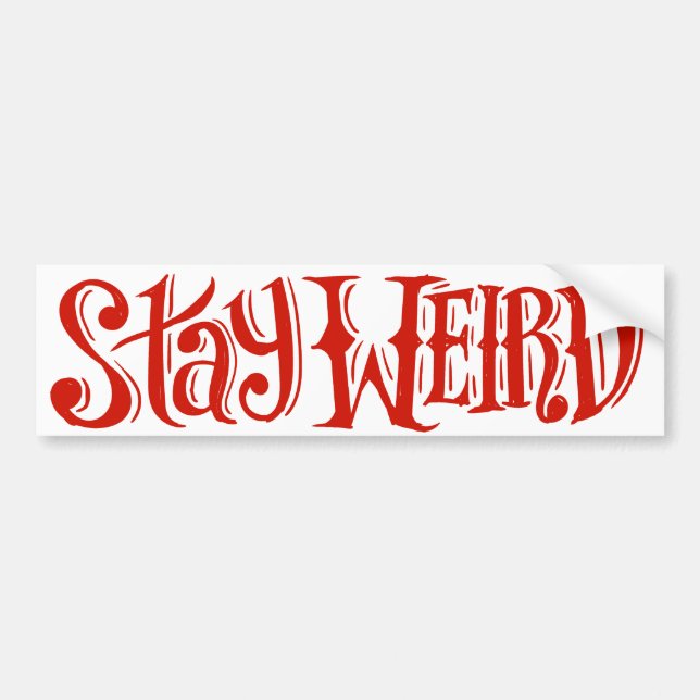 Stay Weird Sticker (Front)