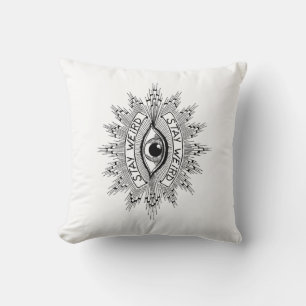 Stay Weird Throw Pillow