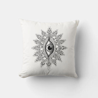 Stay Weird Throw Pillow