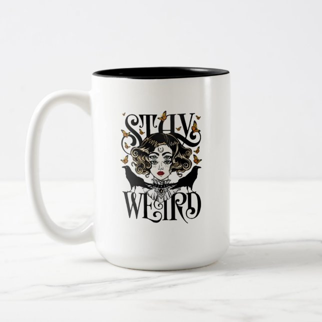 Stay Weird Two-Tone Coffee Mug (Left)