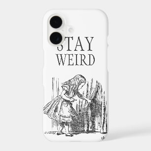 Stay weird vintage Alice in Wonderland door