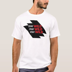  Stay Wild Adventure Nature Quote T-Shirt