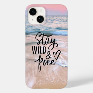  Stay Wild And Free    Beach Photography Case-Mate iPhone 14 Case