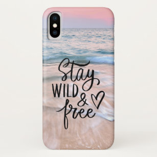  Stay Wild And Free    Beach Photography Case-Mate iPhone Case