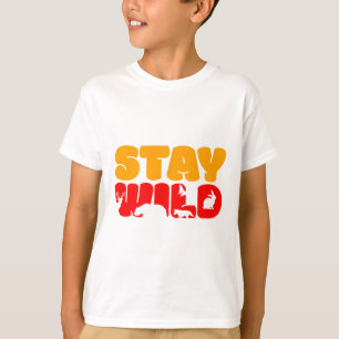 Stay WILD Basic Design Kids Basic T-shirt