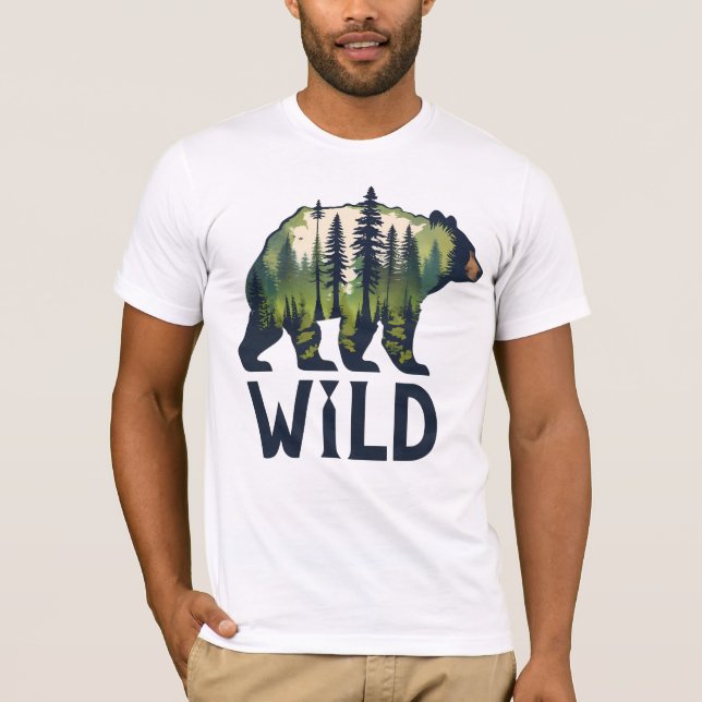 Stay Wild Bear Tee – Adventure Awaits! (Front)