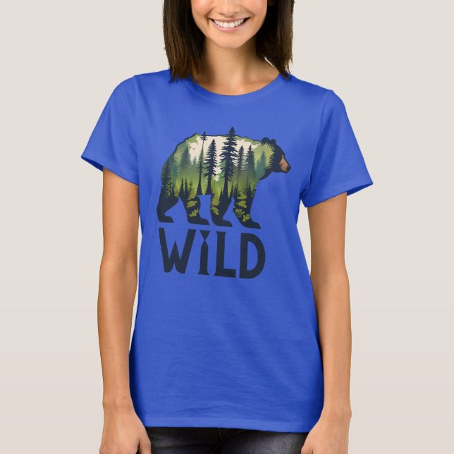 Stay Wild Bear Tee – Adventure Awaits! (Front)