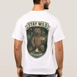 Stay Wild Bear Wilderness Adventure T-Shirt