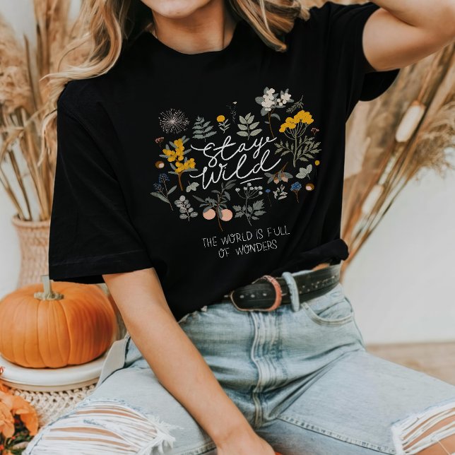 Stay Wild Botanical  T-Shirt (Creator Uploaded)
