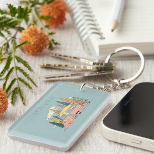 Stay Wild Camper – Cute Camping Adventure Gift Tag Key Ring