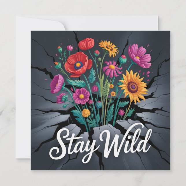 Stay Wild Card (Front)