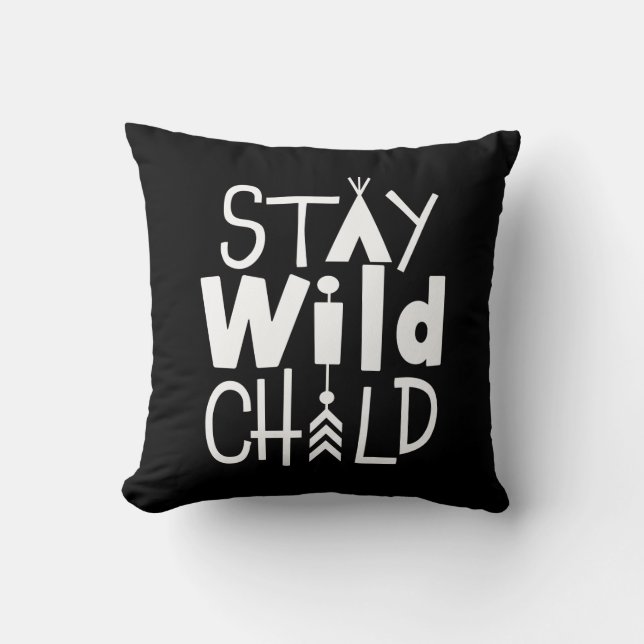 Stay Wild Child Cushion (Front)