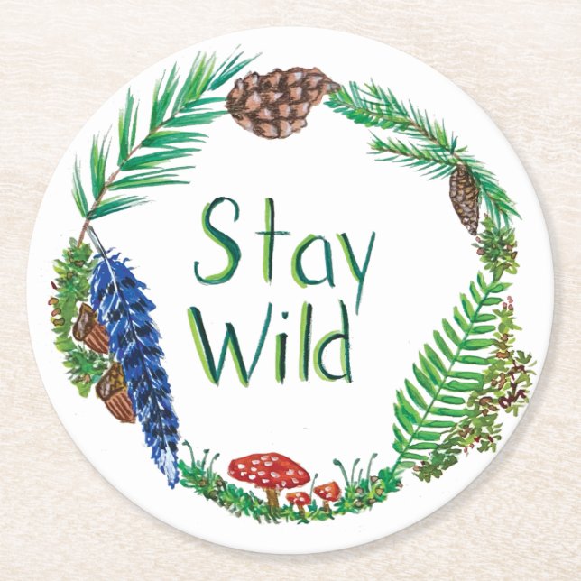 Stay Wild Coaster Set (Front)