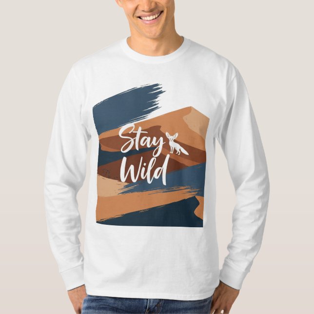 Stay Wild Desert Fox T-Shirt (Front)