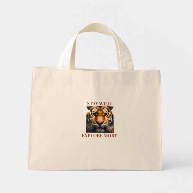 Stay Wild Explore More Tote Bag Travel Aesthetic (Front)