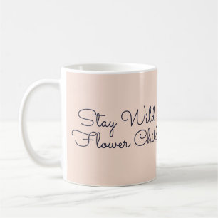 Stay Wild, Flower Child Cat Floral Mug