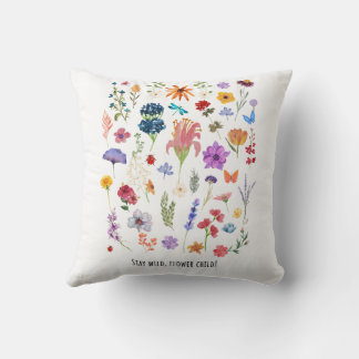 stay wild flower child cushion