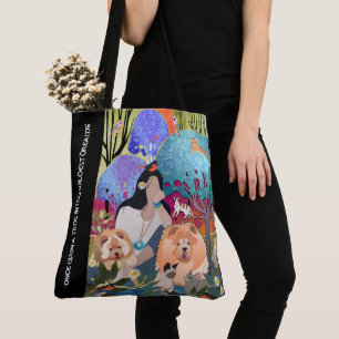 STAY WILD GYPSY CHILD - CHOW  tote/crossbody bag