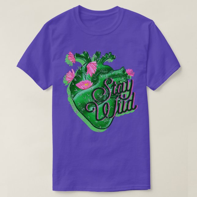 STAY WILD HEART T-Shirt (Design Front)