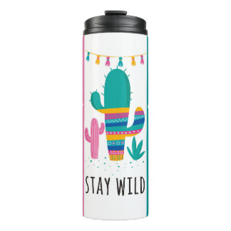 Stay Wild Llama Tumbler, Insulated Tumbler, Thermal Tumbler