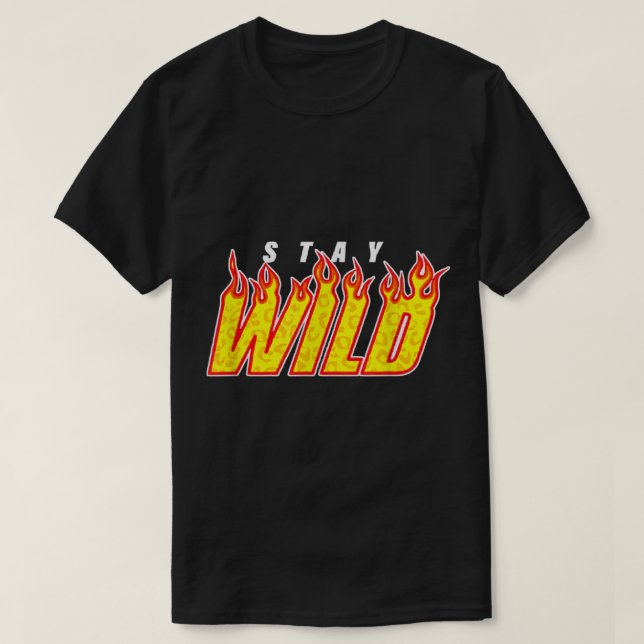 Stay Wild Merch Ben Azelart Red  T-Shirt (Design Front)