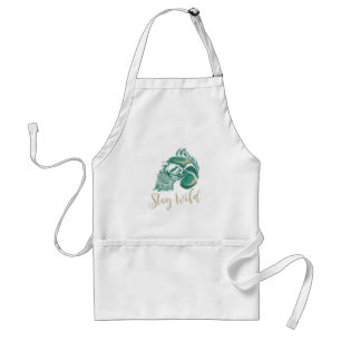 Stay Wild Modern Bearded Skull Standard Apron