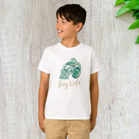 Stay Wild Modern Bearded Skull