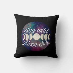 Stay Wild Moon Child badge product line GeminiMoon Cushion