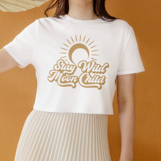 Stay Wild Moon Child Boho  T-Shirt (Creator Uploaded)