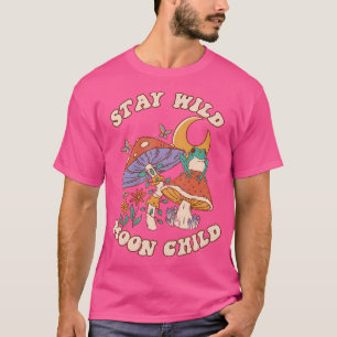 Stay Wild Moon Child Frog Mushroom Hippie T-Shirt
