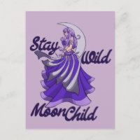 Stay Wild Moon Child Moon Goddess Art MoonChild