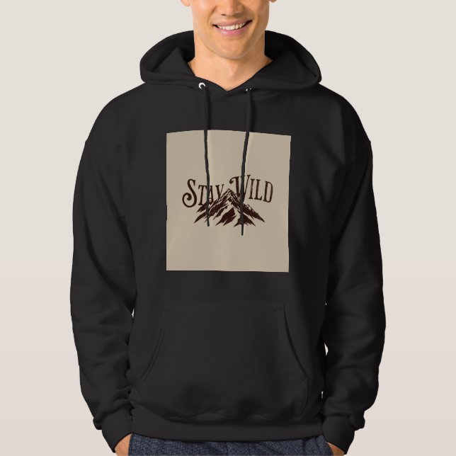 stay wild mountain hoodie (Front)