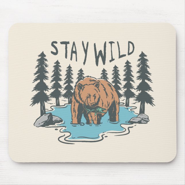 Stay Wild Mouse Mat (Front)