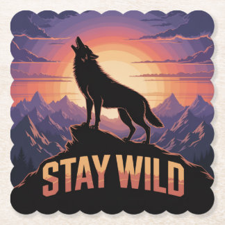 Stay Wild Paper Coaster