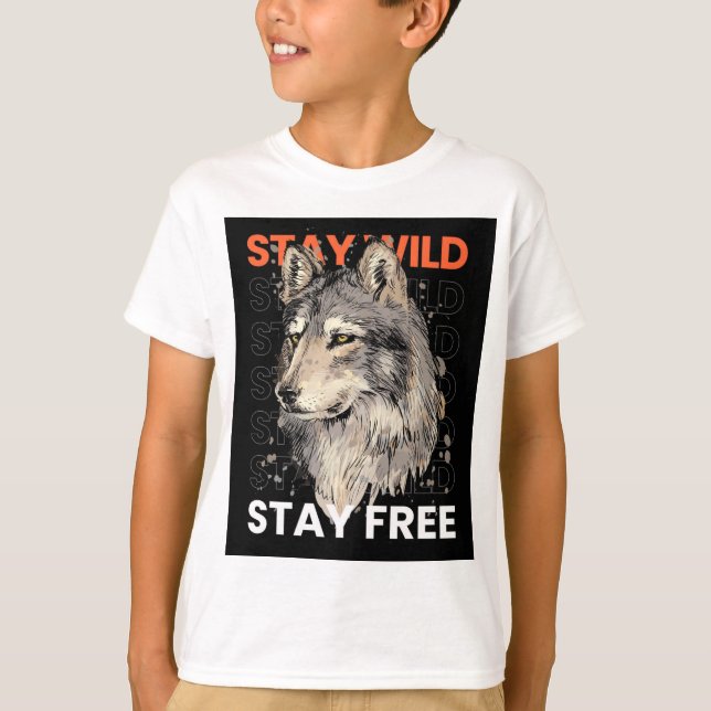 Stay Wild, Stay Free" Adventure T-Shirt (Front)