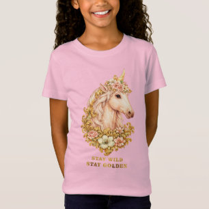 Stay Wild, Stay Golden Unicorn T-Shirt