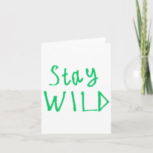 Stay Wild Sticker1  Card