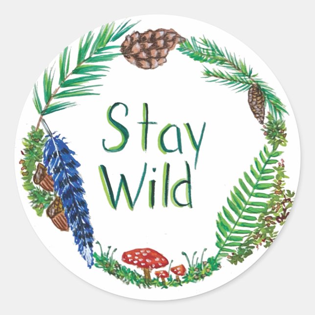 Stay Wild Sticker Sheet (Front)