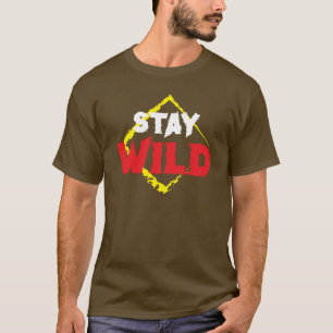 stay wild t-shirt, adventure graphic tee, nature l T-Shirt